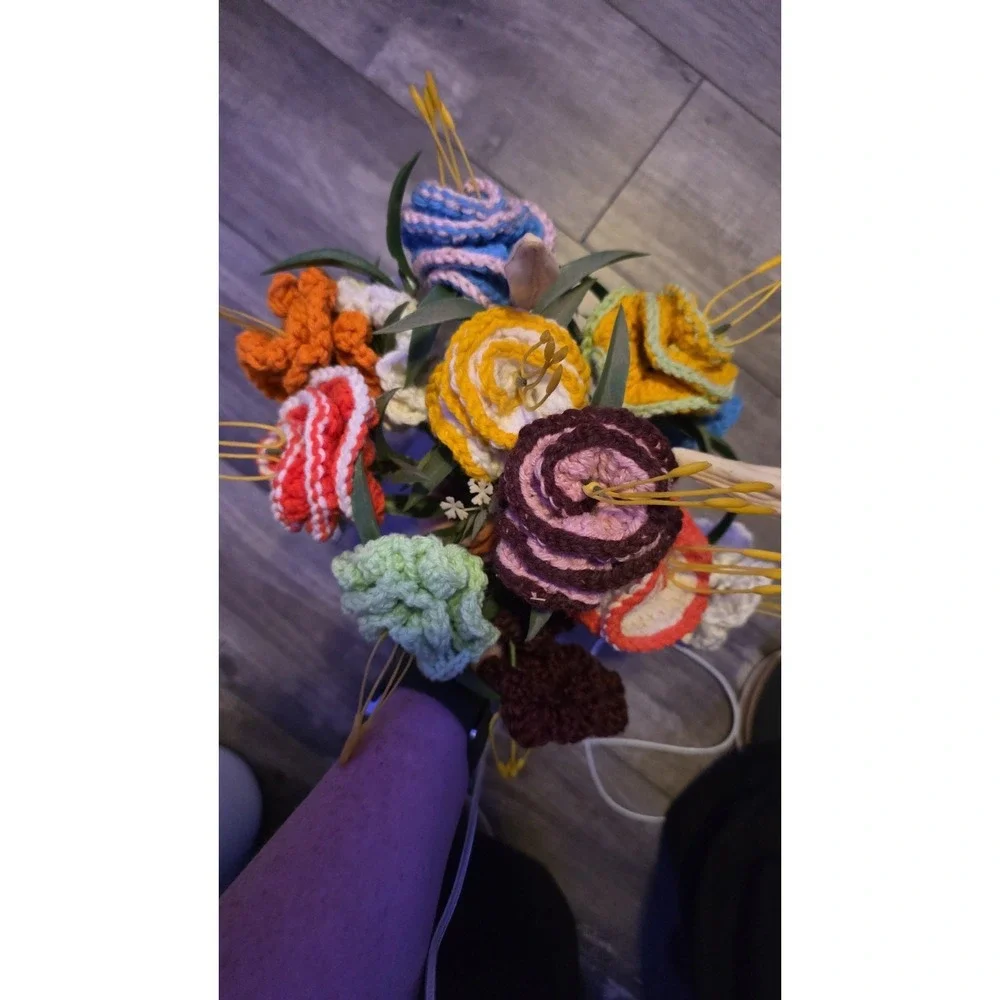 Handmade Crochet Flower Bouquet